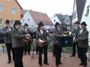 Die Hornbläser sorgten für die musische Untermalung
